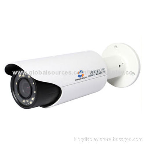 Megapixel IP Bullet Camera, 2.0MP High Resolution 1080P IP66, PoE, IR 30m, 3.3-12mm Varifocal Lens